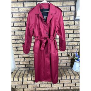 Red London Fog‎ trench coat with Thinsulate